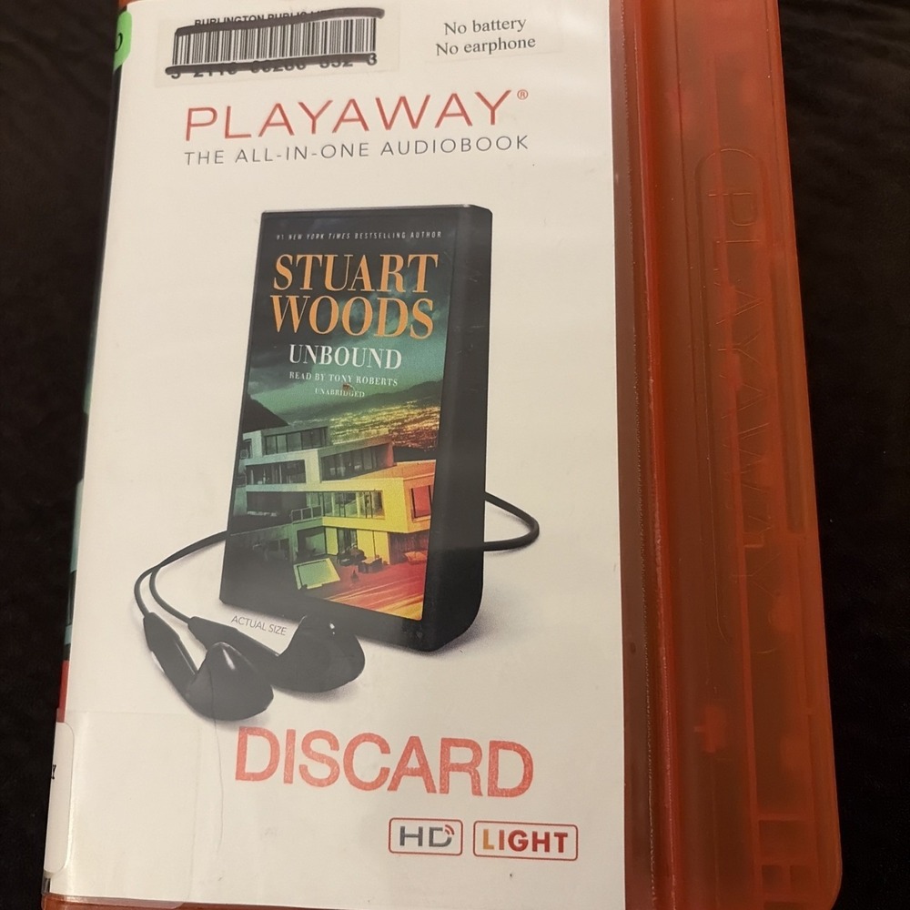 Playaway Audiobook Ex Library Unbound By Stuart Woods